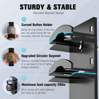 Hat Organizer For Baseball Caps 2Pack, Hat Rack For Wall With Strong Adhesive Hold Up To 20 Hats, Hat Hanger Holder Display For Door Closet, Cap Organizer Storage Multilayer Two Mounting Option(Black)
