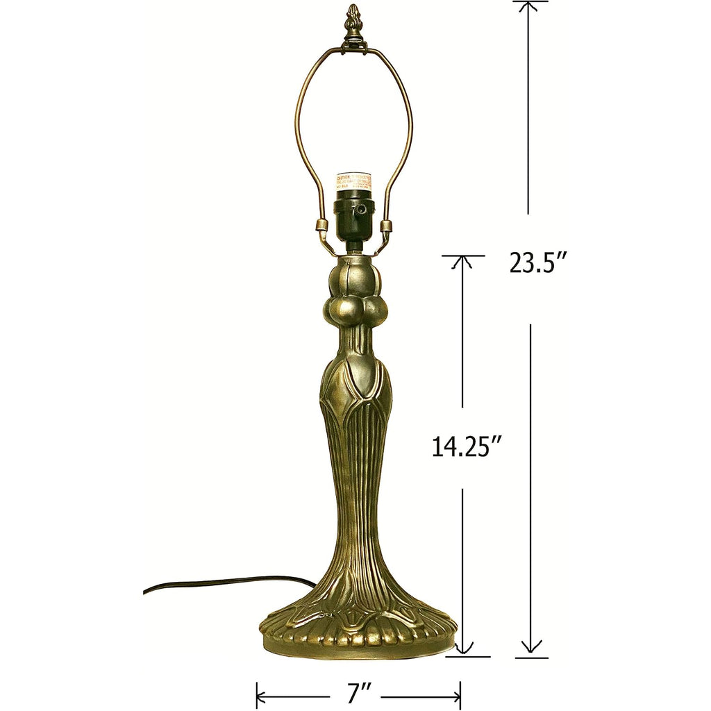 Tiffany Style Large 23.5" Cast Metal Lamp Base No Shade