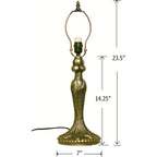 Tiffany Style Large 23.5" Cast Metal Lamp Base No Shade