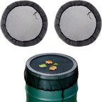 2-Pack Mesh Cover For Rain Barrels, 39 Inch Debris Cover With Drawstring, Outdoor Water Collection Bucket Protector Screen, Prevent Fallen Leaves For Garden, Yard, Eaves Downspouts