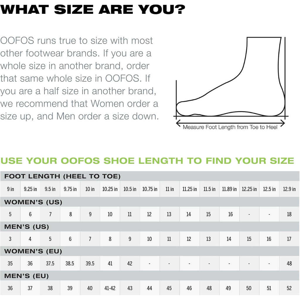 Oofos Oocloog Recovery Clog, Black - Women’S Size 8, Men’S Size 6