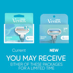 Gillette Venus Women's Original 3 Blade Razor Refills, 4 Count (Packaging May Vary)