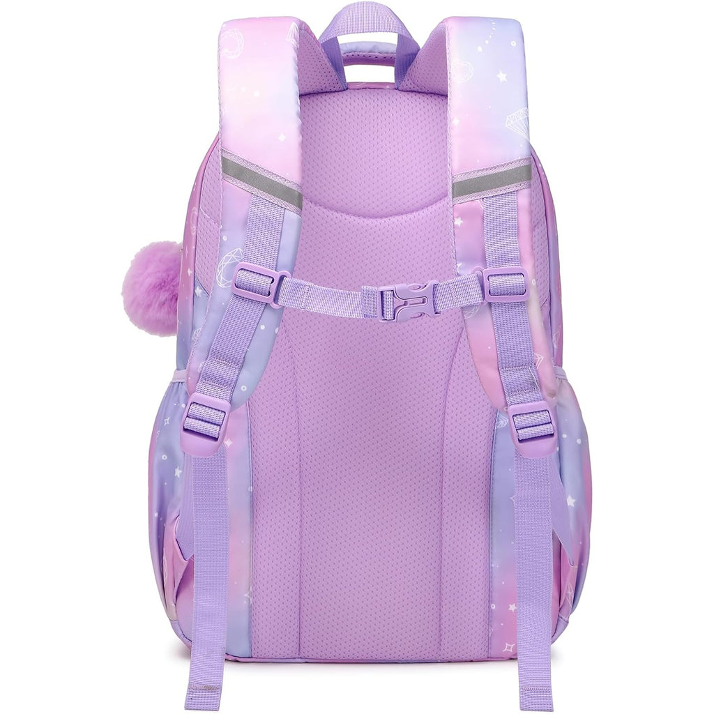Kids Backpack For Girls - School Bags For Middle School Students - Book Bag For Elementary Primary - Kawaii Ita Backpack - Purple