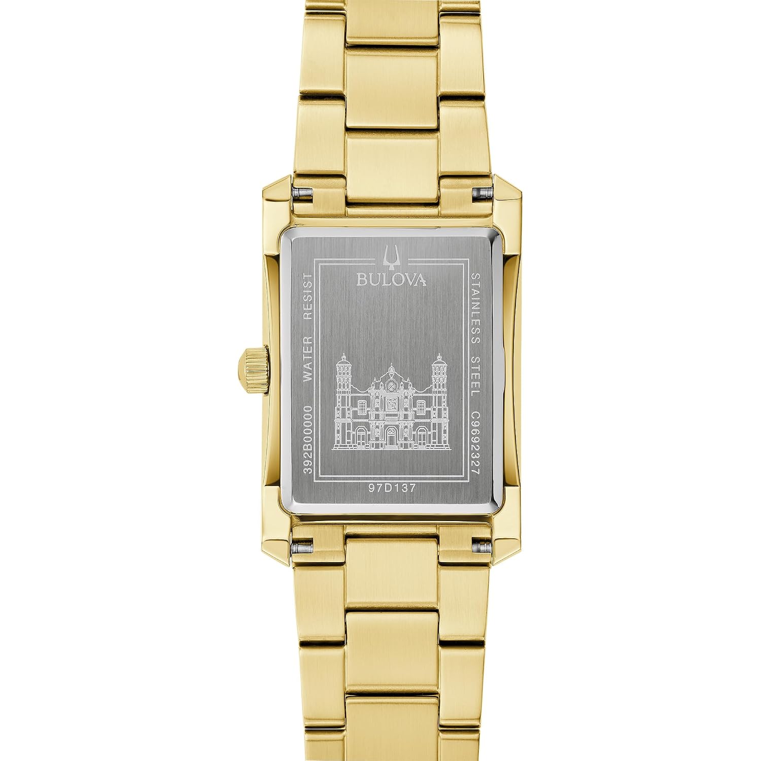 Bulova Our Lady Of Guadalupe Gold Stainless Steel 3-Hand Quartz Watch With Diamonds