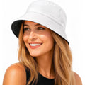 Cooling Bucket Hat for Women Men,Lightweight Wide Brim Sun Hat for Beach,Golf, Fishing,Moisture-Wicking&Foldable White