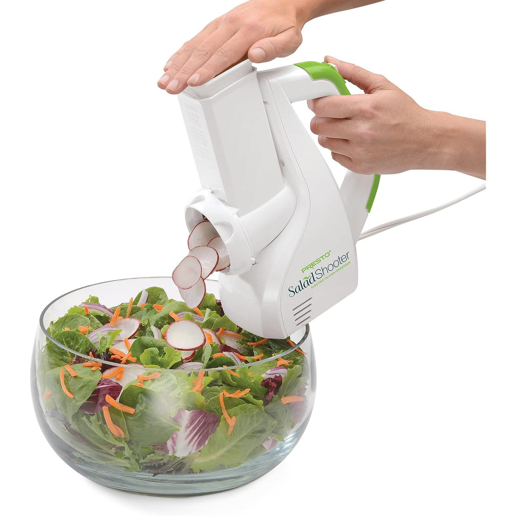 Presto Salad Shooter Electric Slicer/Shredder,White
