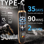 Yunmiss LED Display Eyebrow & Nose Hair Trimmer Clipper for Men Women,2026 Rechargeable 2 in 1 Painless Ear & Facial Hair Trimmer with Powerful Motor and Dual-Edge Blades Easy Cleansing (Black)