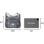 Crossbody Bags For Women Multi Pocket Shoulder Bag Waterproof Nylon Messenger Purses And Handbags