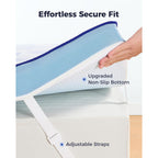 Perlecare 3 Inch Twin Xl Medium-Firm Memory Foam Mattress Topper, Certipur-Us®, Cooling Bamboo Cover, Removable&Washable, Oeko-Tex Certified