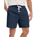 Magnivit Men‘S Cotton Shorts Beach Casual Vacation Short Lightweight Elastic Waist Drawstring Short With Deep Pockets