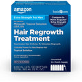 Amazon Basic Care Minoxidil Topical Solution Usp, 5 Percent, Hair Regrowth Treatment For Men, Extra Strength, 12 Fluid Ounces