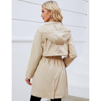 Women Lightweight Rain Jacket Hooded Raincoat | Waterproof Trench Coat For Outdoor Hiking Travel