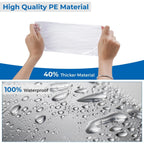 Opret 5/10/20 Pack Rain Ponchos, Disposable Emergency Ponchos Bulk Unisex Waterproof Raincoat For Adults With Drawstring Hood