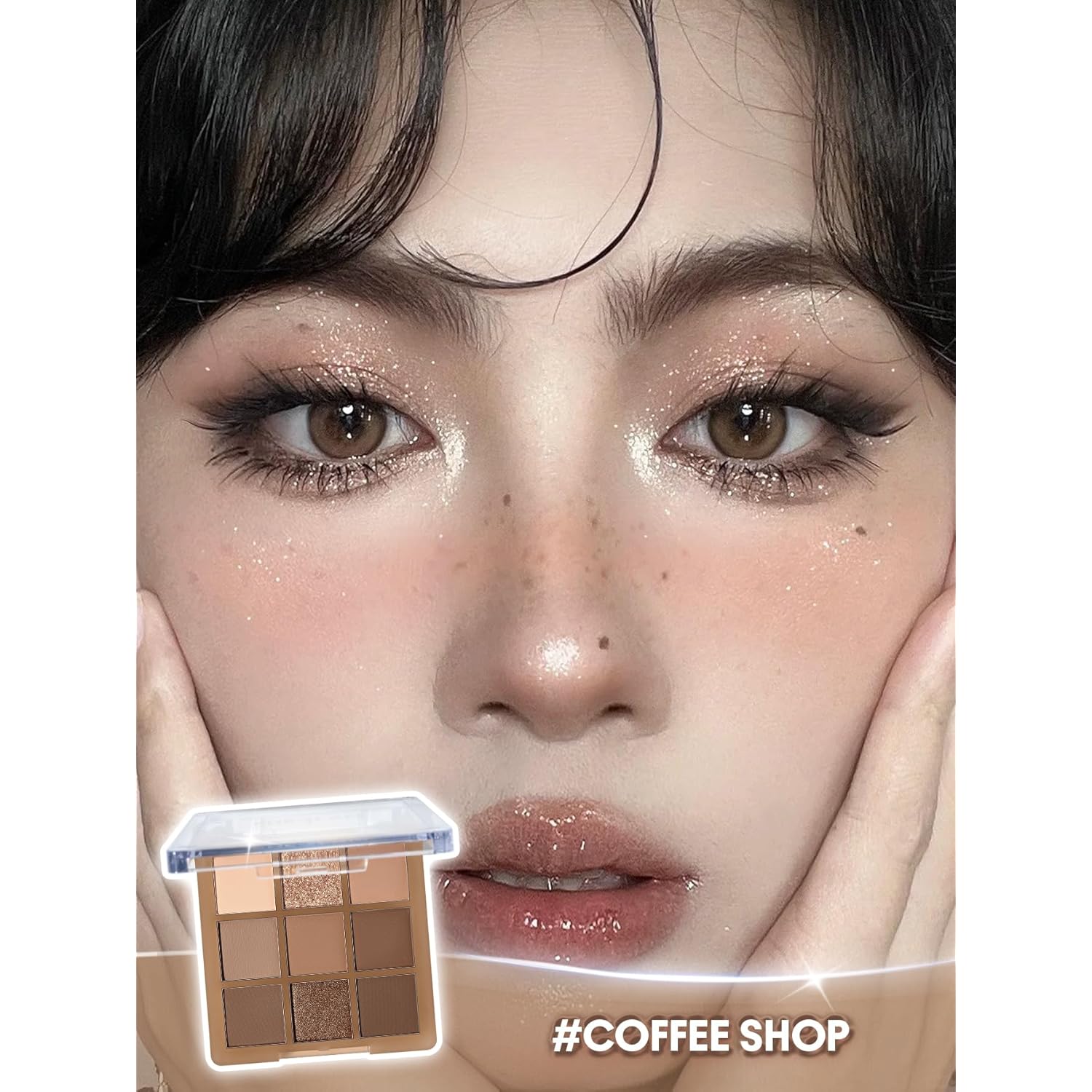 SHEGLAM Eyeshadow Palette 9-Color Ultra-pigmented Shimmer & Matte Shades, Vegan & Cruelty-free-Coffee Shop
