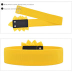 TeeYee Womens Elastic Big Décor Flowers Belt Wide Stretch Adjustable Fashion Waist Belt
