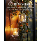 Homemory Timer Tea Lights Candles Battery Operated, 6H Timer Built-In, Auto On Daily, Flameless Led Tealight Votives For Table Centerpieces, Lantern, Holiday Decor, Warm Lamp, No Remote, 12-Pack