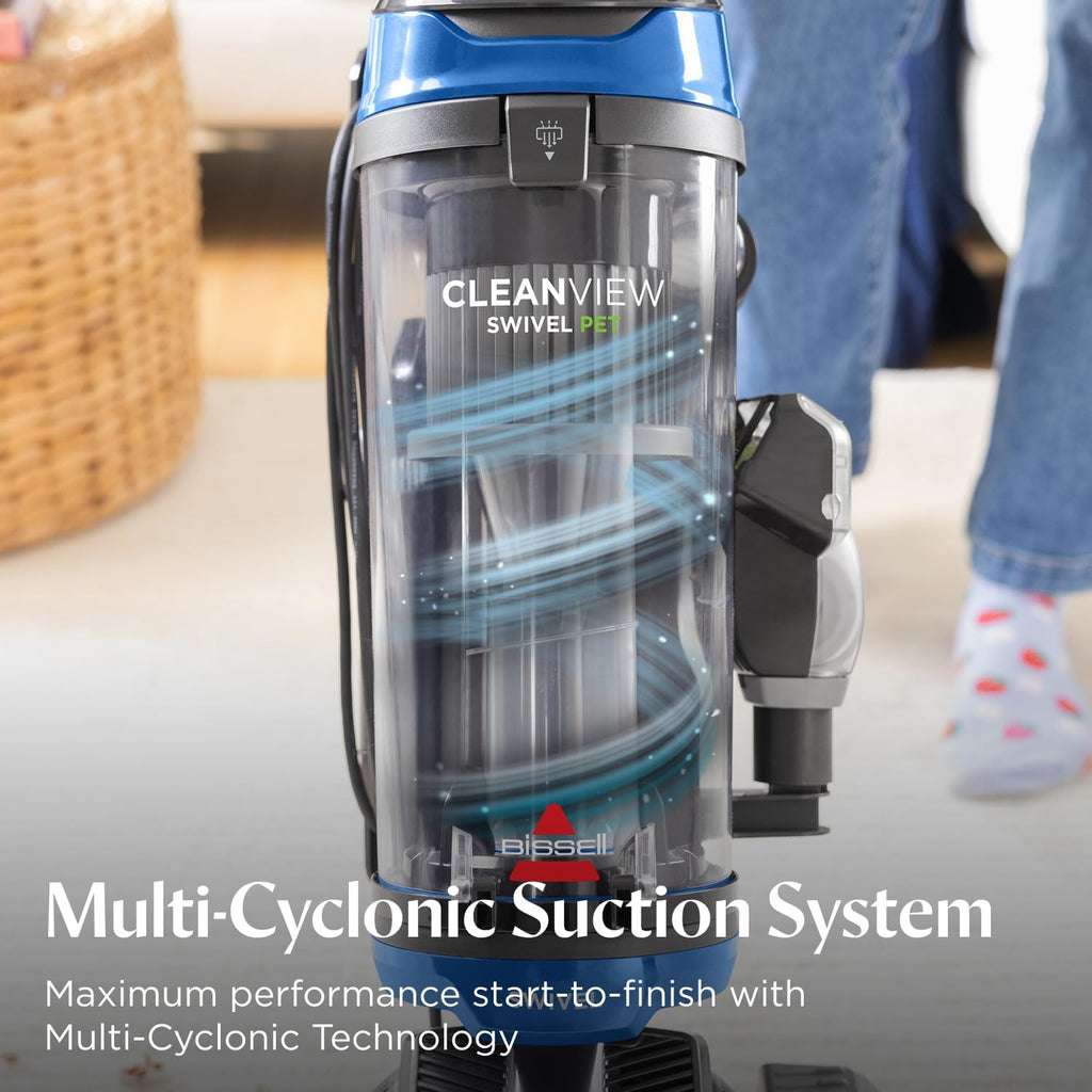 Bissell Cleanview Swivel Vacuum, Triple Action Brush Roll, 3836