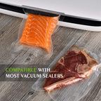 Vacuum Sealer Bags For Food 6 Pack (3 Rolls 11"X20' + 3 Rolls 8"X20') | Commercial Grade, Bpa Free, Freezer Bags, Sous Vide Cooking, Puncture Prevention, Kitchen Essentials