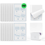 Lfsys 40 Packs Refill Card(Refills Only) For Plug In Uv Light Fly Trap, Sticky Board Refills For Lfsys Plug-In Fly Trap