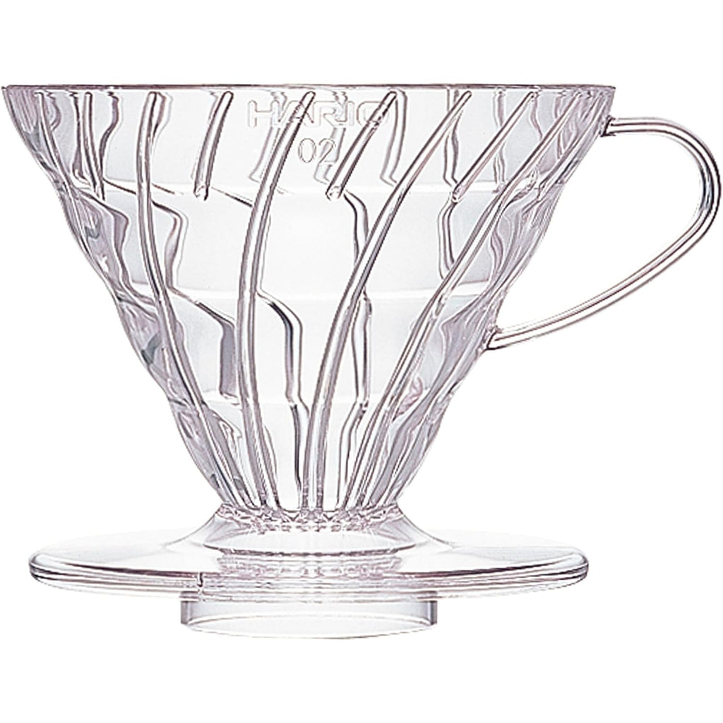 Hario V60 Plastic Coffee Dripper, Size 02, Clear | Plastic