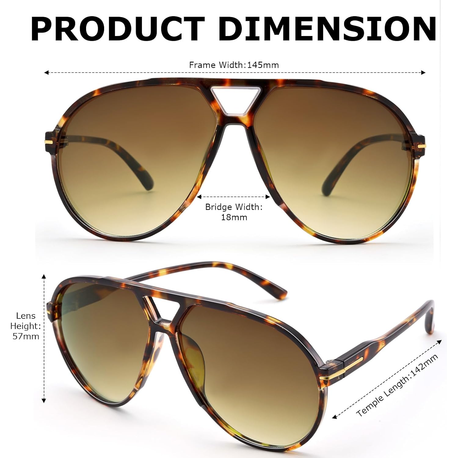 Bouryo Retro Aviator Sunglasses For Women Men - Oversized Trendy 70S Sun Glasses Vintage Big Round Shades