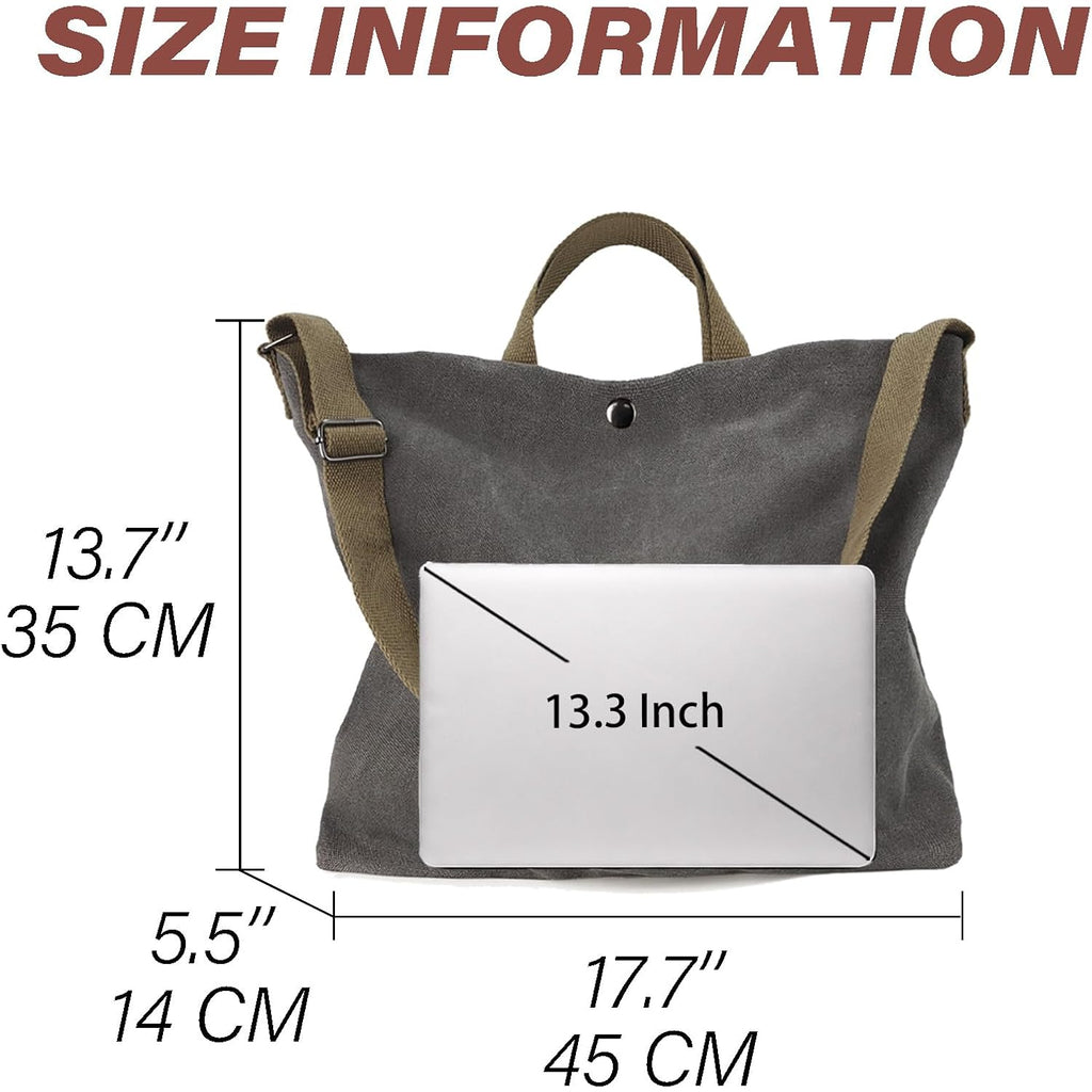 Women Canvas Tote Bag Travel Shoulder Bag Large Capacity Crossbody Top Handle Fashion Handbags