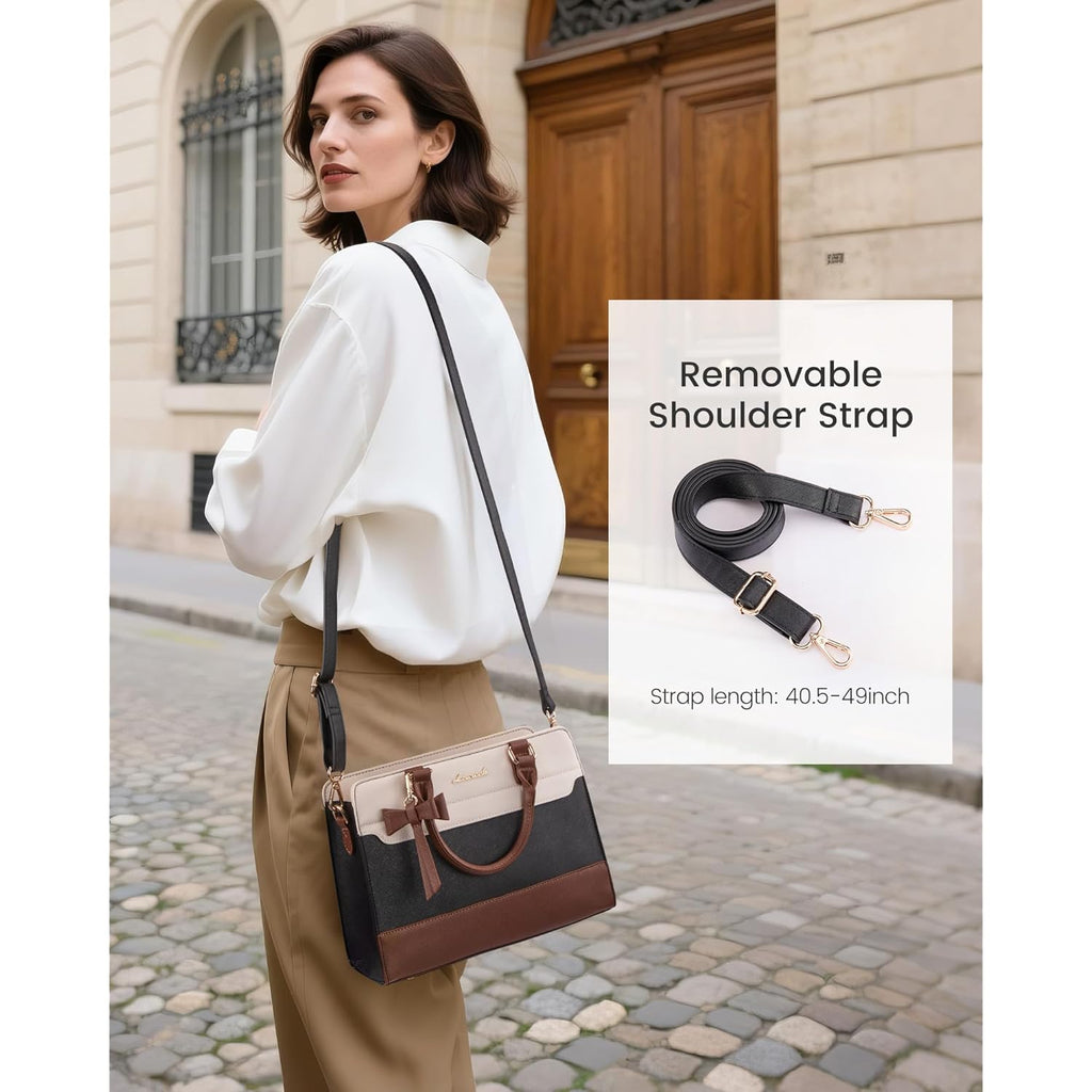 LOVEVOOK Purses for Women,Leather Tote Purse and Handbags,Satchel Shoulder Crossbody Top Handle Bags with Zipper
