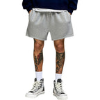 Men’S Baggy Sweat Shorts Above The Knee, Casual Gym Y2K Loose Fit Shorts With Drawstring Waist