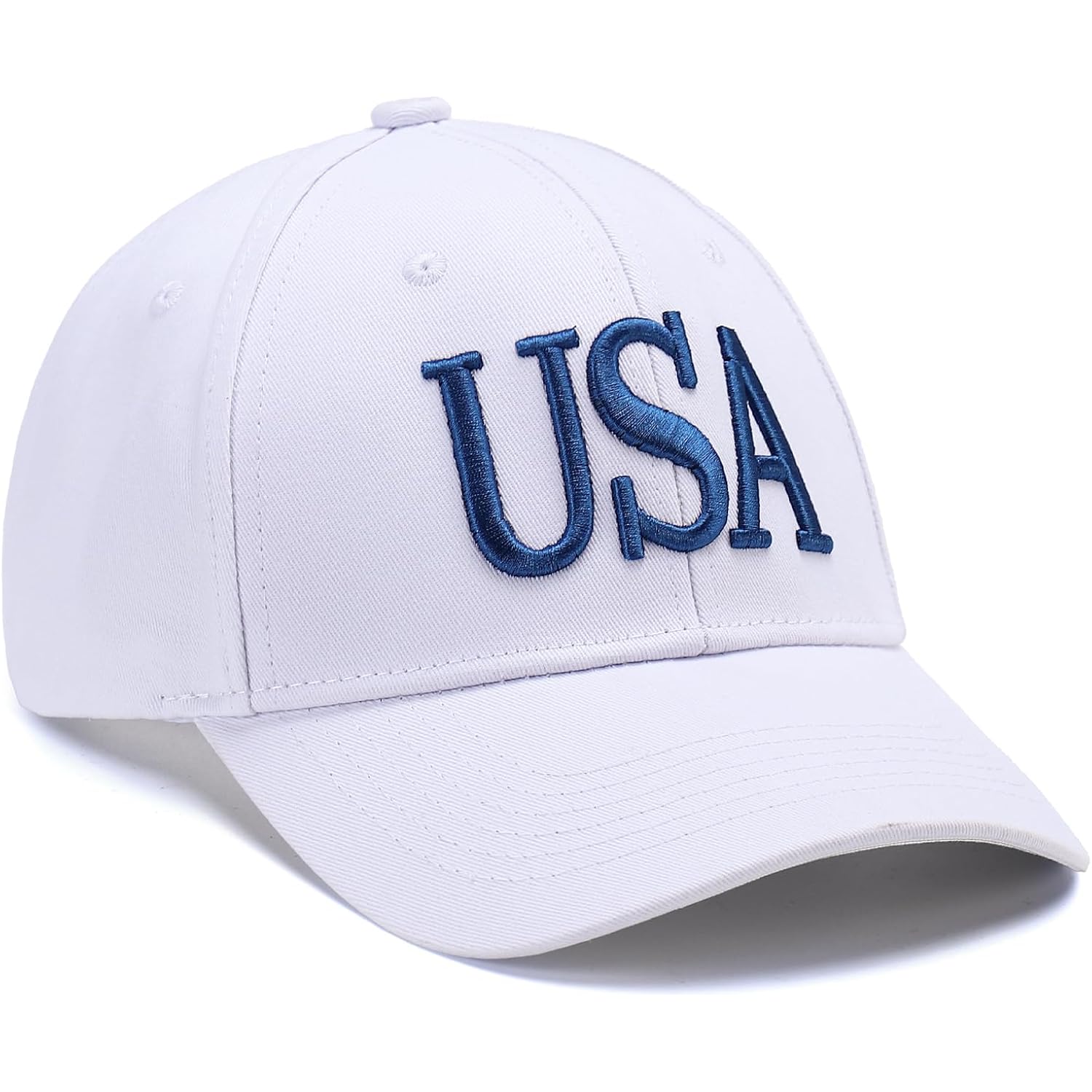 Usa Trucker Hat For Men & Women American Flag Cap Adjustable Baseball Cap Mesh Snap Patriotic 3D Embroidered Cap