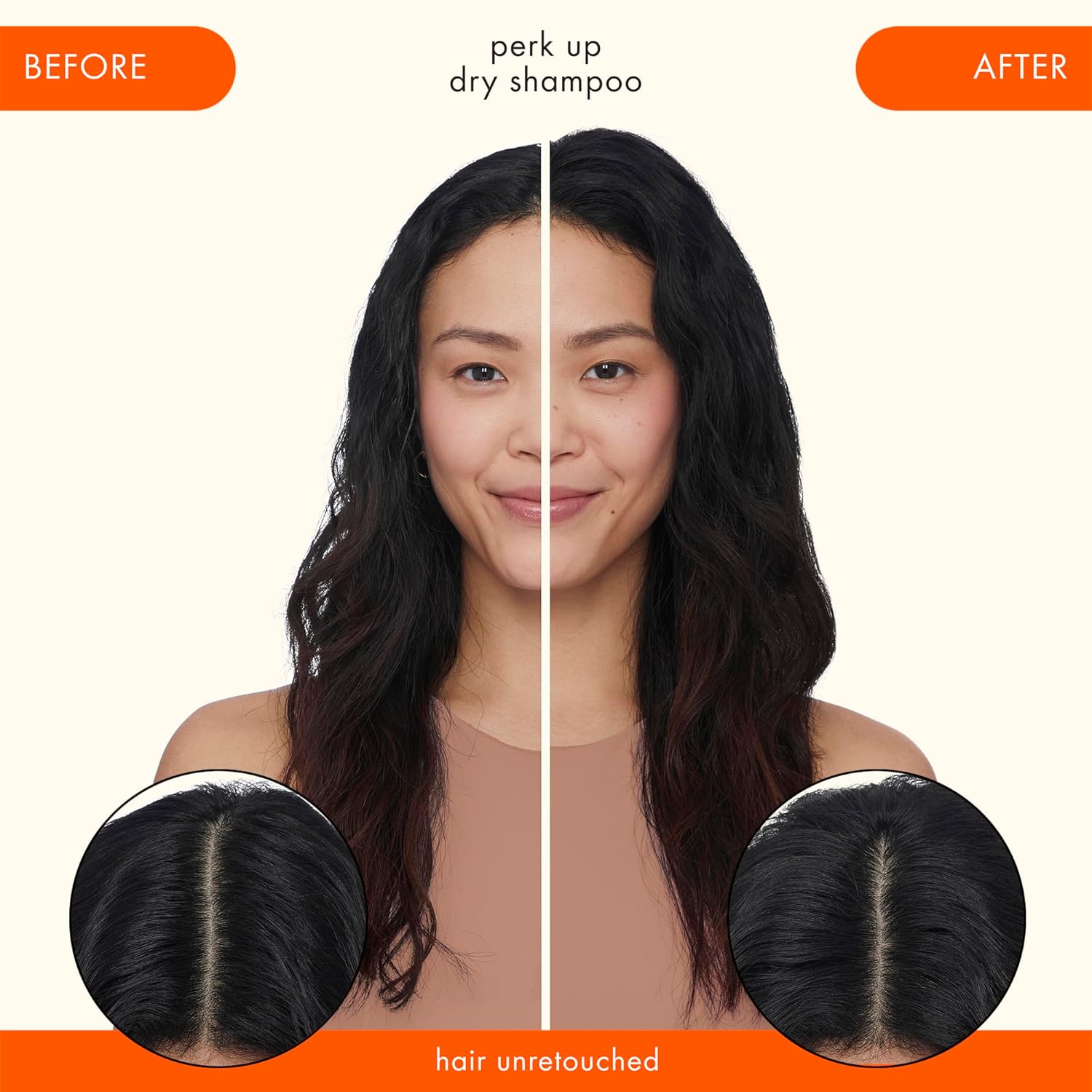 amika perk up talc-free dry shampoo | refreshes roots with a voluminous ‘oomph’ between washes, no white residue, absorbs oil + reduces odor, for all hair types