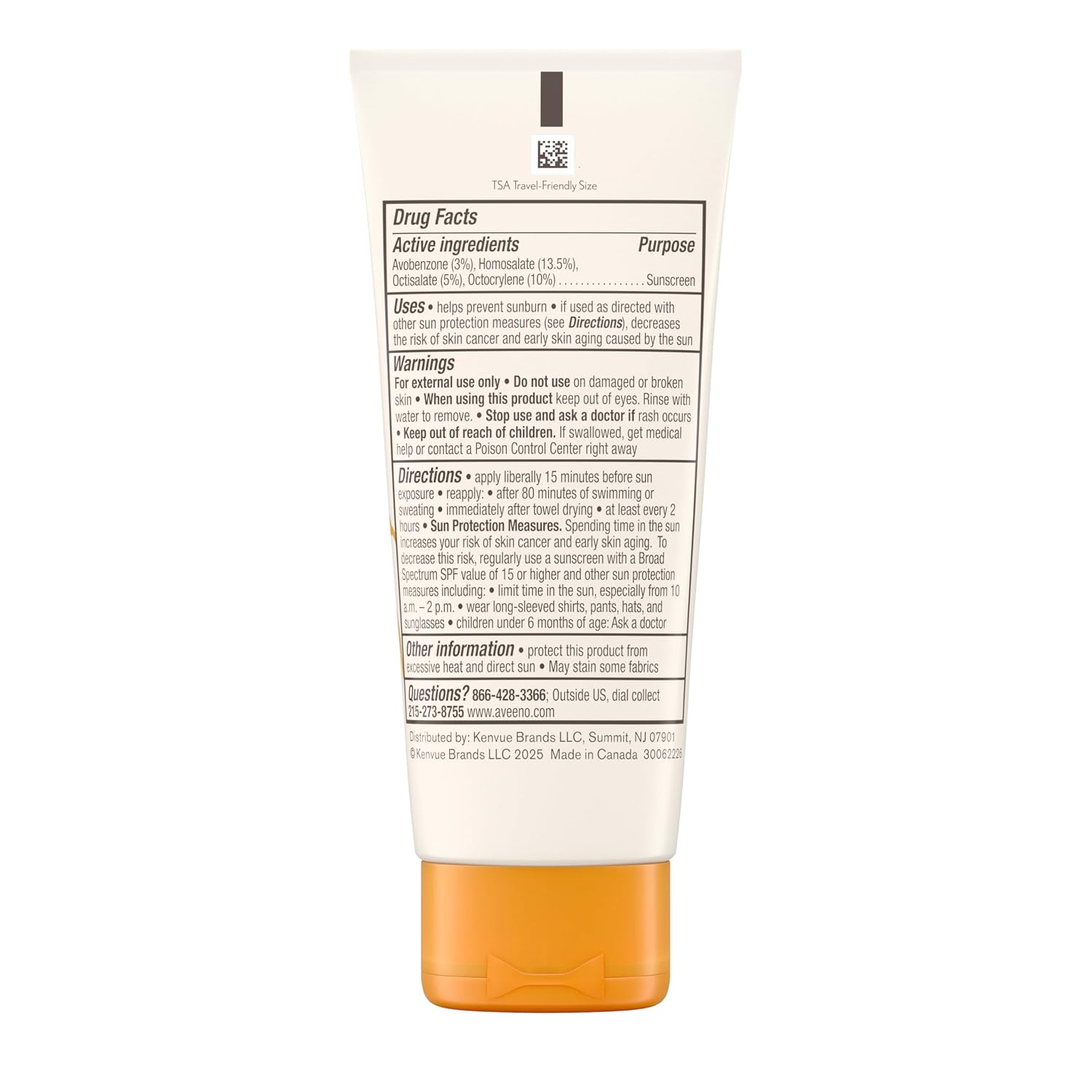 Aveeno Protect + Hydrate Face Sunscreen, Spf 60 Broad Spectrum, For Sensitive Skin, Travel Size, Water Resistant (80 Minutes), Paraben, Oxybenzone & Oil Free, 2 Fl Oz