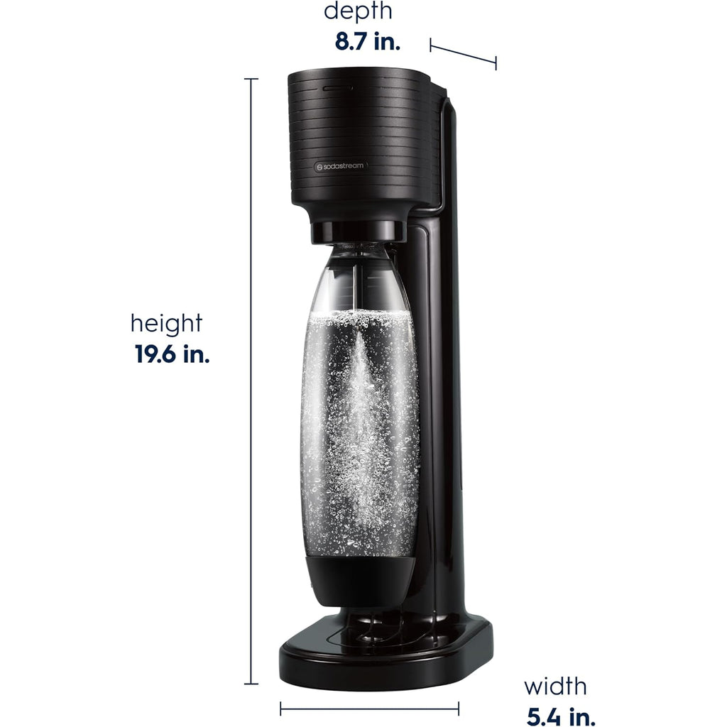 Sodastream Gaia Sparkling Water Maker Bundle, Black
