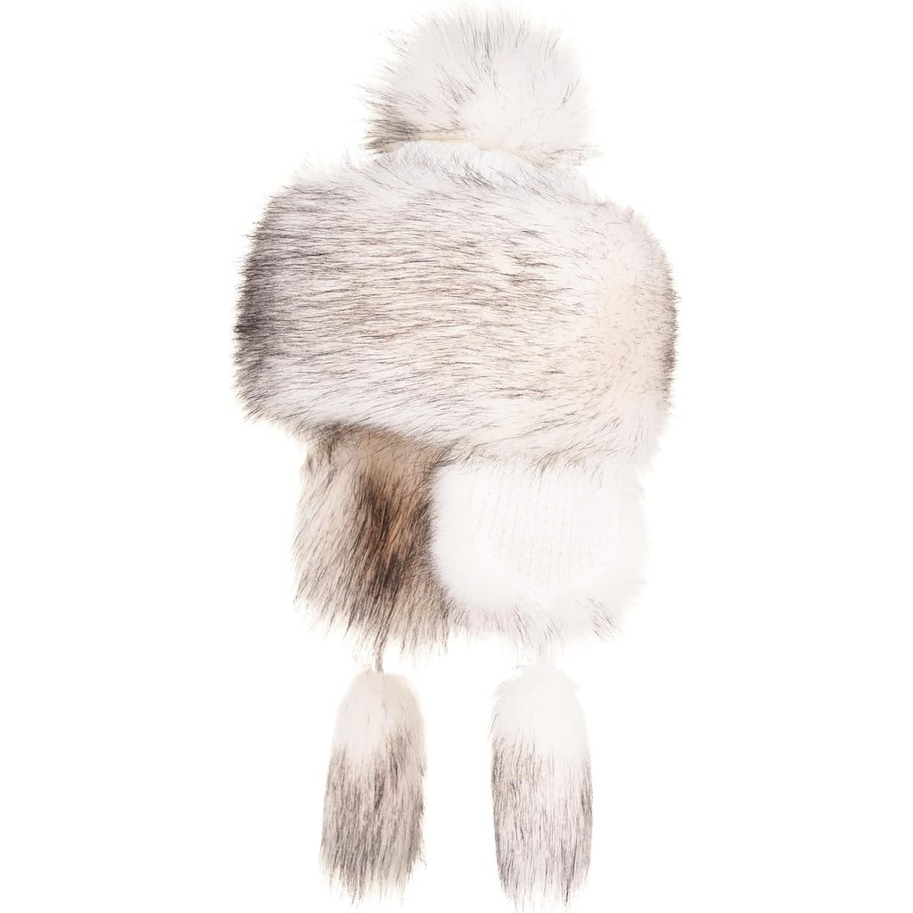 Futrzane Classic Ear Flaps Hat - Fur Trapper Hat for Women - Winter Ushanka Hat