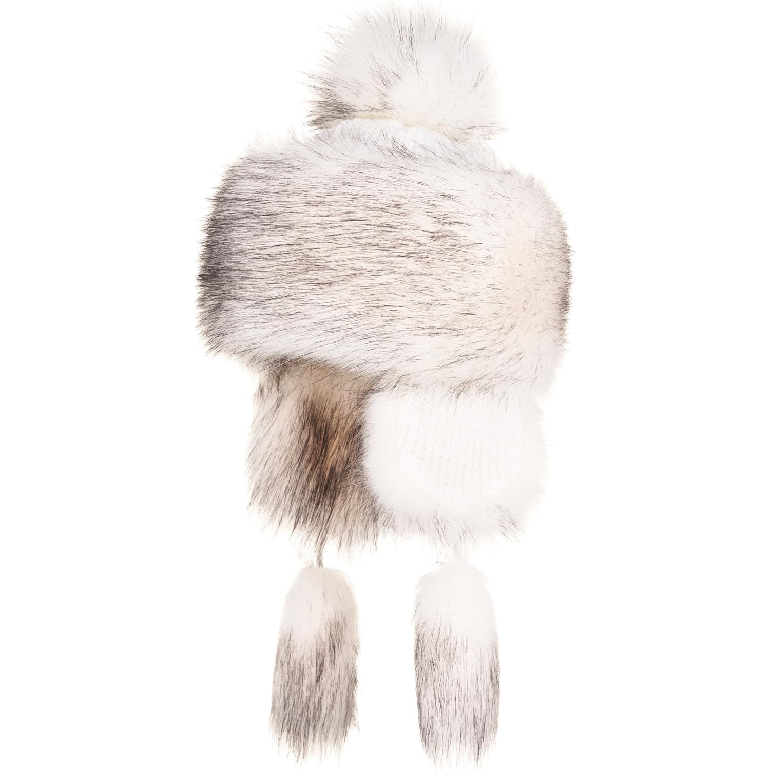 Futrzane Classic Ear Flaps Hat - Fur Trapper Hat for Women - Winter Ushanka Hat