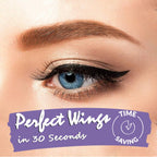Imethod Eyeliner Stamp 2 Pens Winged Eyeliner Stamp, Perfect Wing Cat Eye Stamp, Long Lasting Liquid Eye Liner, Waterproof & Smudgeproof Makeup