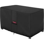 Porch Shield Patio Fire Pit Cover - Waterproof 600D Outdoor Rectangular Gas Fire Table Cover Deck Box Protector - 44 X 26 Inch, Black
