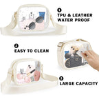 KETIEE Clear Crossbody Bag, Stadium Approved Clear Purse Bag for Concerts Sports Events Festivals