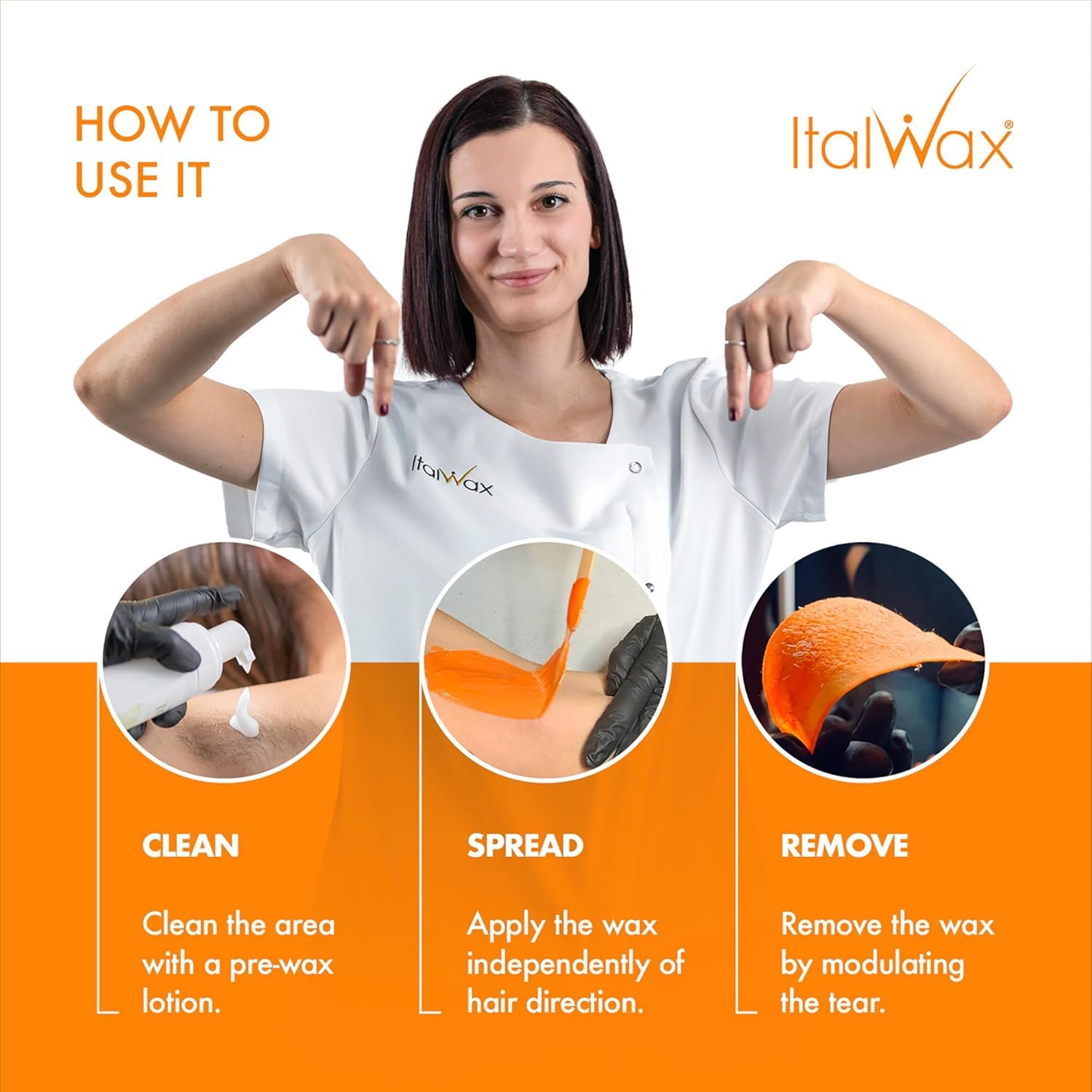 Italwax Top Line Coral Hard Wax Beads 1.65 lb (750 g) – Creamy Strong Grip Wax for Bikini & Coarse Hair, Suitable for Sensitive Skin, Professional Use – Made in Italy