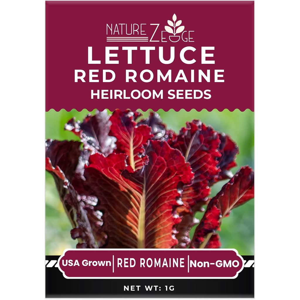 Naturez Edge Lettuce Seeds For Planting, 4 Popular Varieties Non-Gmo Heirloom Seeds, Red Romaine, Bibb Butter, Black Seeded Simpson, Green Ice Lettuce, Romaine, Salad Lettuce, Hydroponic Garden, Usa