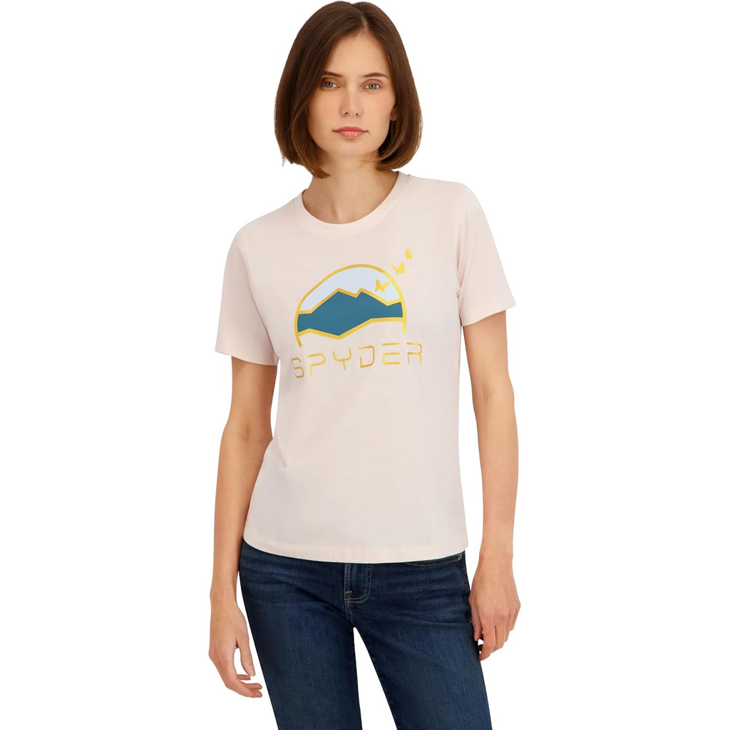 Spyder Women'S Simple Sunset Graphic Short Sleeve Tee T-Shirt