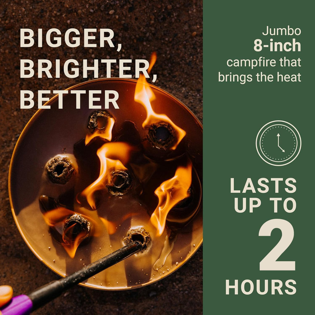 Radiate Xl 8" Portable Campfire As Seen On Shark Tank - Up To 2 Hours Of Burn Time - Reusable Travel Fire Pit For Camping, Patios & Beach Days - Portable Fire Pit - Made In Usa