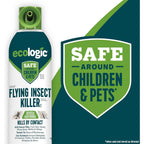 Ecologic Flying Insect Killer, 14 Ounces, Aerosol Formula Made With Cornmint Cinnamon And Clove Oil Kills Houseflies, Mosquitoes, Moths, Fruit Flies, Gnats And Wasps By Contact