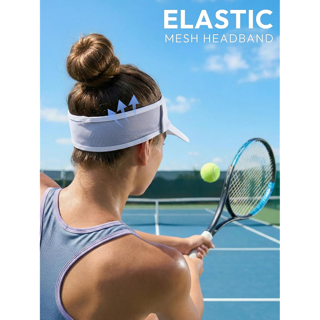 Sun Visor Hat for Women & Men UV Protection Lightweight Foldable Summer Sports for Running Tennis Golf Pickleball