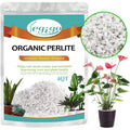 4 Quarts Organic Horticultural Perlite For Plants Indoor- Natural Horticultural Soil Additive Conditioner Mix For Improves Drainage, Ventilation And Root Growth