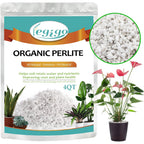 4 Quarts Organic Horticultural Perlite For Plants Indoor- Natural Horticultural Soil Additive Conditioner Mix For Improves Drainage, Ventilation And Root Growth