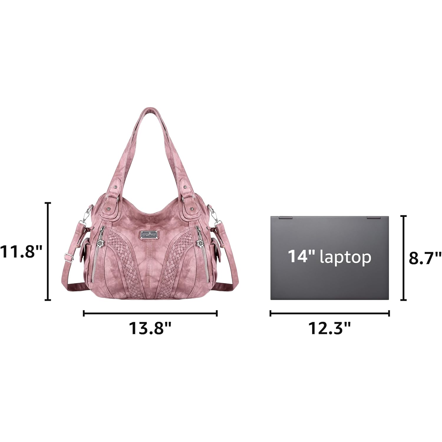Purses And Handbags Women Fashion Tote Bag Shoulder Bags Top Handle Satchel Purses Washed Synthetic Leather Handbag