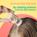 Non Aerosol Dry Shampoo Powder With Biotin - Lavender Extract And Korean Ginseng - Volumizing Travel Size (0.42 Oz) - Gifts For Her
