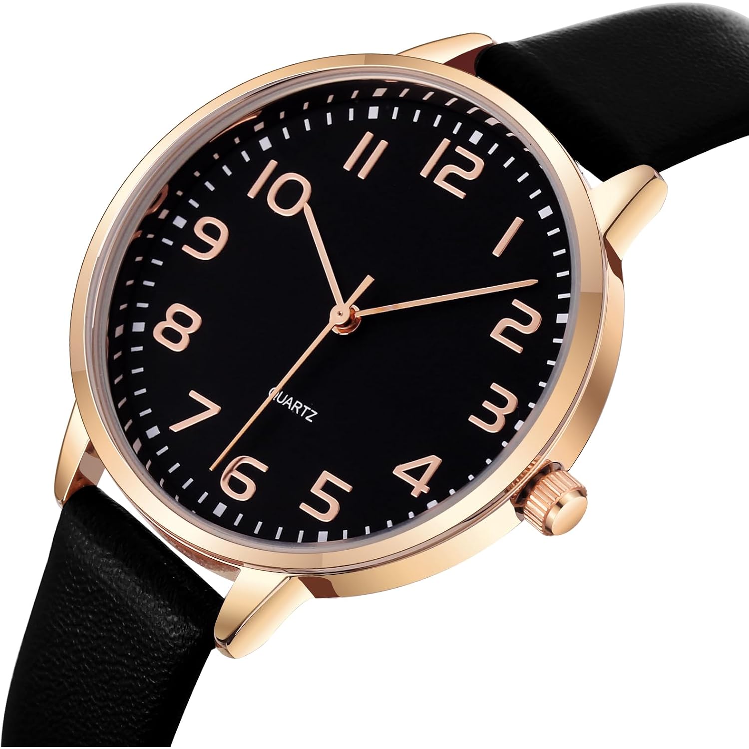 Ibso Women Watches Leather Mesh Strap Round Case Analog Fashion Ladies Wrist Watches