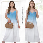 Straw Dumpling Clutch Bag, Summer Beach Bag, Woven Straw Tote Clutch Purse For Women, Vacation Evening Bags
