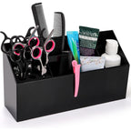 Hair Scissors Large Storage Box, Hair Salon Supplies Accessories Tool Station Desk Organizer Case, Salon Shear Holder, Professional Hairdressing Combs, Clips, Brushes Storage Racks Tool Box